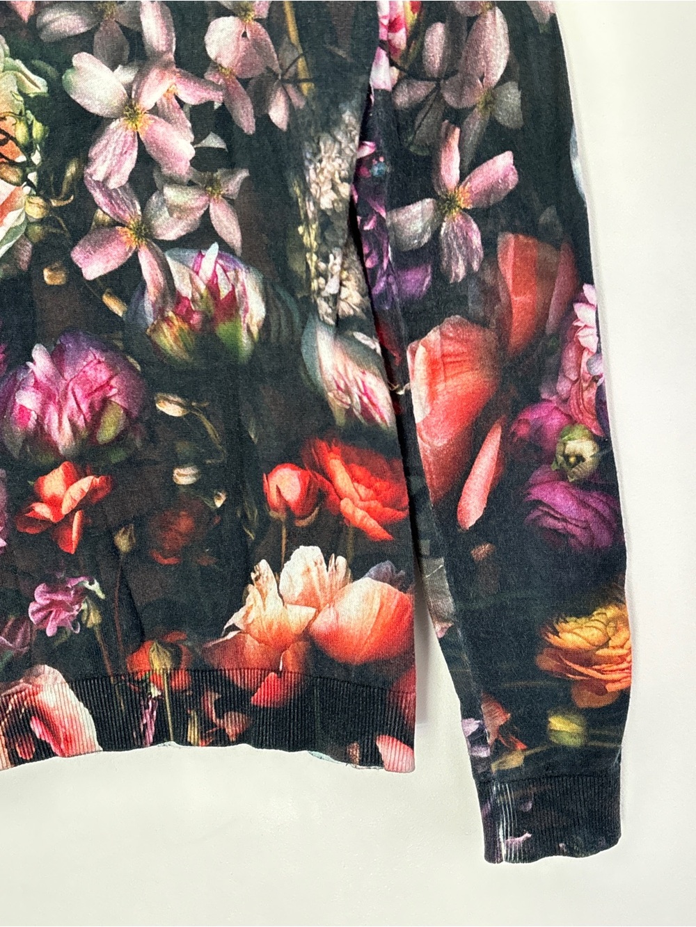 TED BAKER London Women Noline Shadow Floral Print Sweater Eu3 Fits Small/Medium - Picture 14 of 16